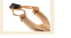 Верхний материал Катапульта Резиновая забавная веревка Традиционная рогатка на открытом воздухе Дети Интересные деревянные реквизиты C129 Качественные охотничьи игрушки Qesou