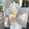 Hundebekleidung Gelbe Liebeskleidung Katze Welpenweste Frühling und Sommer Pomeranian Hosenträger Teddy Atmungsaktive Sonnenschutzkleidung