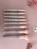 Ensemble de seau de pinceaux de maquillage incrustés de diamants, autocollants, perceuse, ensemble de 8 pièces, outil de maquillage complet, seau de poudre libre, pinceau d'ombre à paupières I0fQ #