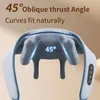 Massera nackkudde nacke axelmassager 3d huvuden elektrisk trådlös uppvärmd massage sjal simulera mänsklig hand anti-stress avslappning massagem 240322