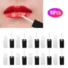 Opslagflessen 10 stuks lege lipglossbuizen 5 ml hervulbare container voor monsters zwarte deksel witte fles