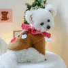Köpek Giyim Pet Noel Kostümü Köpekler için 2-bacaklı Tatil Pazpesi Ceket Festivali Cosplay Partisi Po Kıyafet