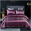 Sängkläder set bröllop europeisk jacquard quilt set tre droppleverans hem trädgård textilier leveranser dhrpi