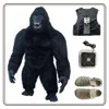 Kostiumy maskotki Iatable King Kong kostium dla dorosłych Halloween Plush Furry Mascot Anime Wenece Carnival Dress Suit Fursuit Gorilla