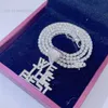 Vvs Initial Tennis Necklace Diamond Moissanite Iced Out We The Best Pendant