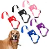 Dog Apparel 1Pcs Pet Nose Reign Anti Barking Nylon Muzzle Dogs Head Collar Pulling Halter Comfortable Outdoor Training