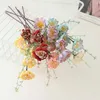 Decorative Flowers 60cm Simulated Azaleas Non-Fading Realistic Fake Flower Pink Butterfly Handmade Artificial Wedding