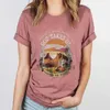 Women's T-Shirt Summer Womens T-shirt God takes us through the desert print T-shirt fashion short sleeved shirt Jesus faith loose fitting womens street T-shirt 240323