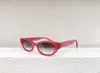 Kobiety różowe oko oka kota Najwyższa jakość A712 Designerskie okulary przeciwsłoneczne moda na zewnątrz ponadczasowy klasyczny styl retro unisex jazda anty-UV400 z pudełkiem