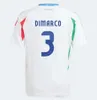 2024 Italys Soccer Jerseys italienska tröja Scamacca Immobile Chiesa Football Shirts Raspadori Jorginho Barella Bastoni Verratti Italiana Euro Cup National Team