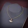 Luxur Designer Pendant Neckor Letter Viviane Gold Chokers Women Fashion Jewelry Metal Pearl Necklace Cjeweler Westwood 11