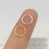 20pcspack 925 Sterling Silver Twist Nose Ring Cartilage Tragus Helix Lip Body Piercing Jewelry 6mm 8mm 10mm 240321
