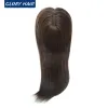 Toppers GLORYHAIR TP18 Topper de cheveux humains chinois Remy pour femmes 14 pouces toupet droit naturel femmes 3 pinces à cheveux sur les morceaux de cheveux