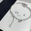 패션 스타일 팔찌 여성 팔찌 팔찌 커프 체인 디자이너 Triomphe Jewelry Crystal 18K Gold Sliver 도금 스테인레스 스틸 브레이슬릿