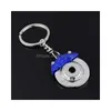 Outdoor Gadgets Car Brake Disc Card Metal Key Keychain Ring Chain Link Pendant Creative Gift For Lover Drop Delivery Sports Outdoors C Dhifk