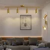 Ceiling Lights Lamp Modern Luxury Gold Track Spotlights Flush Mount Light Fixture Living Room Wall Aisle Bar Gu10 Tracking Kit