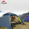 Tält och skydd NatureHike Cloud Peak 2 Person Camping Tent Ultralight Trekking Vandring Tält Hexagon Portable 4 Season Waterproof Handing T Zipper 240322