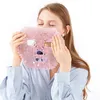 Maschera per gli occhi in giada al quarzo rosa Rullo per massaggio viso Bordo Guasha Raschietto per guazzo Pietra naturale Terapia del freddo Maschera per il viso Massaggiatore 240312