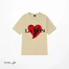 Marque T-shirts pour hommes Designer de luxe Lanvins T-shirt classique Lettre poitrine imprimée Lavin Chemise High Street Lavina T-shirts Chaussures Coton Lâche Tees Lavine Sweat à capuche 483