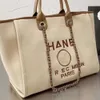 Sacs de lettre de plage de luxe CC Tapés Handsbag Fashion Canvas Canvas Womens Tote Brand ch Femme Broidered Designer Handsbags Ladies Shopping Cross Body Bodypack 867G