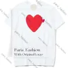 2023 Play Mens T Shirt Designer Red Commes Heart Women Garcons S Des Quanlity Ts Cotton CDG Haft Haft krótki rękaw BG 668