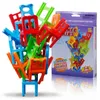 Sortera häckning Stacking Toys 16/24 Mini Chairs Balance Blocks Staplade Family Chessboard Games Training Childrens Puzzle Education 24323