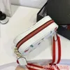 2024 Designer -Print Camera Bag Cherry Shoulder Bags For Women Brown Purse Chain CrossBody Leather Handbags Wallet