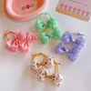 Hair Accessories 2PCS Fresh Broken Flowers Bow Girl Kids Elastic Bands Cute Children Ties Princess Baby Headwear