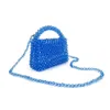 Shoulder Bags Beaded Small Square Bag Designer Brand Clear Acrylic Pearl Purses And Handbags Party Dinner Crossbody For Women