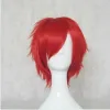 Wigs HAIRJOY Red Green Blue Brown Pink Orange Cosplay Wig Man Layered Short Straight Synthetic Hair Wigs