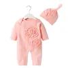 Abiti da ragazza Born Pagliaccetti Neonate Halloween Casual Tuta da neonato Manica lunga O Collo Pagliaccetto Primavera Autunno Abbigliamento Abiti