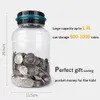 Electronic Piggy Bank Counter Coin Digital LCD Counting Money Saving Box Jar Coins Storage For USD EURO Gifts 240314