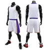 Sublimation Blank Basketball Jersey Set for Men Kids Personalized Custom Youth Male Child Professional Basketball Uniform Kits 240307