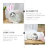 Vêtements de chien 2pcs lapin lapin chapeau avec oreilles pour chats petits chiens costume de fête accessoire chapeaux