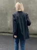 Anzug aus Schurwolle, lässige Unisex-Jacke, minimalistisch, M/6, Dekonstruktivist, kragenloser Blazer für Herren und Damen, locker