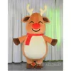 マスコットコスチューム2m/2.6m Iatable Toneinteer Costume Adder Full Body Mascot Suit Dise Fancy Doose Moose Iataed Garment Christmas
