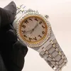 Toppdesign Luxury Quality Lab Grown Diamond Watch för unisex för affärs- och hiphop grossistpris från Indien för gåvor