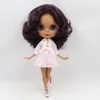 Кукла ICY DBS Blyth, красные смешанные волосы и темная кожа, индивидуальное матовое лицо, телесное тело BL135950 240307