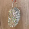 Sacs de soirée de luxe fête de mariage pochette mariée cristal argent violet sac à main femmes sacs à main sac à main