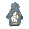 Piesowa odzież designerska marka miękka i ciepłe psy sweter z kapturem z klasycznym wzorem designu zwierzaka zimowe kurtki zimowe otces
