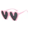 2 stuks mode luxe ontwerper liefde zonnebril 2023 nieuwe gepersonaliseerde zonnebril team grappige perzik hart zonnebril dames trend