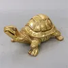 Латунная черепаха по фен-шуй, статуя черепахи, скульптура счастливого животного для долголетия, украшение для дома и офиса, фигурка, подарок, украшение для учебы 240323