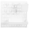 Peg Board Rack Storage Shelves Plastic Pegboard Door Back Pegboards Kit Home Supplies Garage Office Accessories 240319