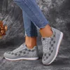 Casual Shoes Grey Fashion 2024 Spring New Sneaker Luxury Brand Womens Shoes Khaki Vulcanized Shoes Plus Size 42 Comfortable Basketball Shoes T240419