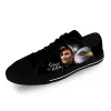 Buty Johnny Hallyday Rock Star Lightweight Cloth 3d Print Funny Fashion Low Top Canvas Buty Mężczyźni Kobiety swobodny oddychanie trampki