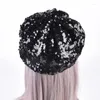 Berets Bejeweled Hat For Bachelorette Party Actor Actress Night Club Bar Drop
