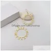 Hoop Huggie Hie Boucles d'oreilles pour femmes Nom de la mode Lettre personnalisée en acier inoxydable Plaque signalétique personnalisée Bijoux Cadeaux de fête pour filles 230710 D DHR6A