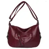 Bag Fashion Women's Tassel PU Leather Pure Color Shoulder Crossbody Messenger Casual Female Shopper Large Capacity Handbags
