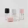 Storage Bottles 100pcs 6ml Big Brush Empty Lip Gloss Tube Transparent Bottle Plastic Makeup Pink White Lipgloss Lipstick