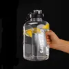 1L22L LargeCapacity Sport Water Cup Fitness Waterkoker Zomer Outdoor Ton Emmer Draagbare Fles Met Tijd Marker 240320